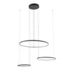 Nowoczesna czarna lampa wisząca LED potrójny okrąg CIRCOLO 11648 Nowodvorski Lighting